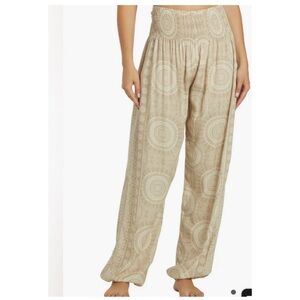Lotus & Luna Printed Harem Pull On Pants L